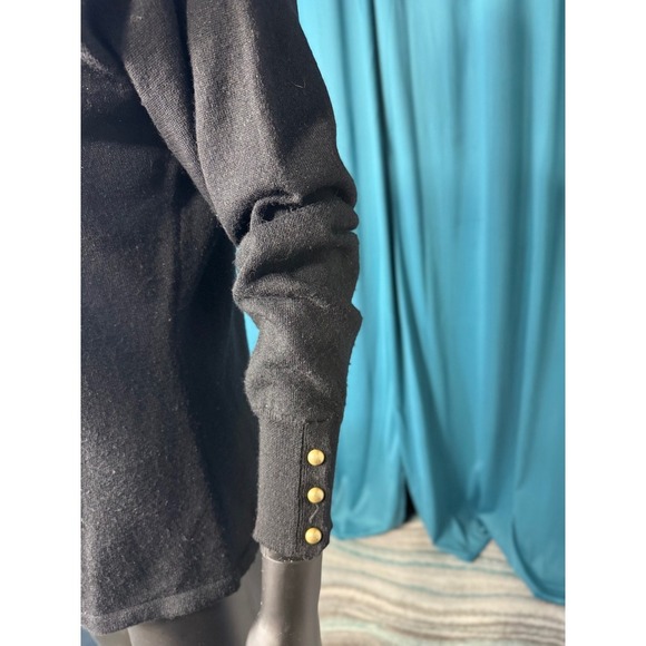 Private Collection Marshall Fields Merino Wool Top Gold Button Detail - Picture 2 of 10